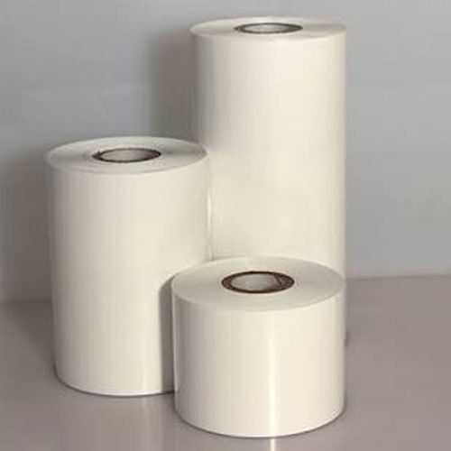 Store Packaging Polyester White Barcode Ribbon Compatible Stretchable 