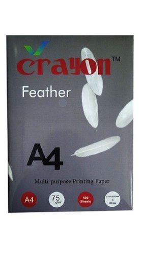 Semi-Automatic  Natural, Beautiful Eco Friendly Crayon Feather Printing Papers For Art Lover 