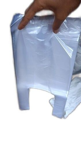 100% Water Proof Plain Handled Pure Natural Plastic Carry Bags