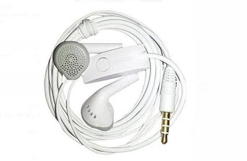 3.5 Mm Jack Superior Sound Quality White Samsung Wired Earphone Body Material: Plastic And Rubber