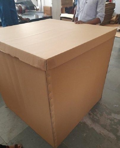 Brown Corrugated Shipper Box Sleeve And Cap Product Provides A Protective Layer For Package