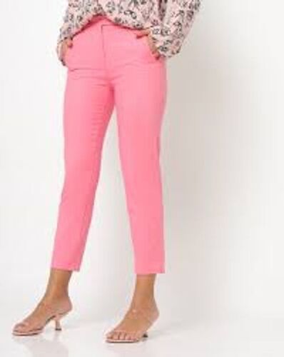 Buy FABALLEY Solid Regular Fit Polyester Womens Casual Pants  Shoppers Stop