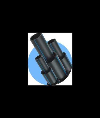 Round Hdpe Plastic Pipes For Drinking Water, 5-10 Meter Unit Length, Black Color