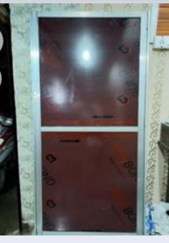 Rectangular Long Life, Aluminum Powder Coated Finish And Durability Single Printed Bathroom Door