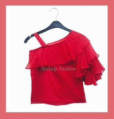 Premium Quality And Georgette Top For Girl 