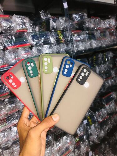 Stylish Good Quality Water And Shock Proof Plastic Mobile Back Cover For Smartphone - Silicone Material, Multicolor Design | Shock Absorbing, Flexible Installation, Raised Lip for Screen Protection
