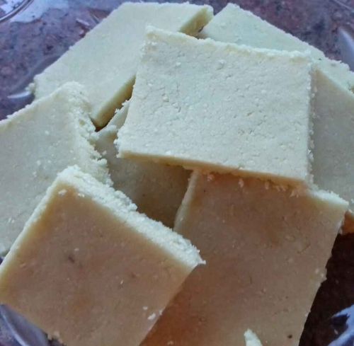 Sweet And Delicious 100 Percent Pure And Fresh White Colour Badam Burfi Processing Type: Handmade