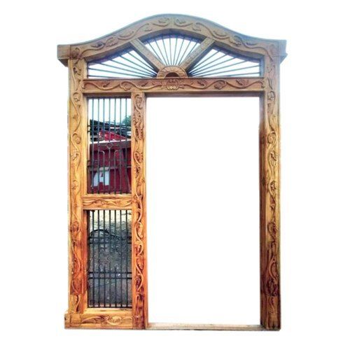 Inward/ Outward The Beautiful Strong Brown Colour Sagwan Wood Door Frame For Home