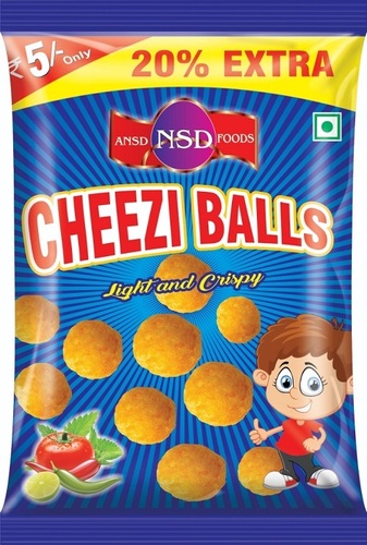 50 Grams Cheezy Balls Light And Crispy Salted Snacks With 20% Extra at ...