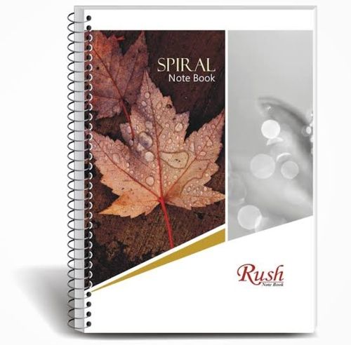 Attractive Design And Multiuse White Pages A4 Spiral Writing Notebook 