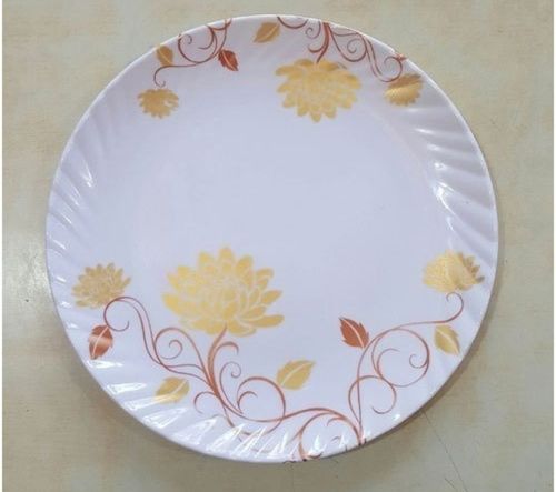 Beautiful Design Lahar Melamine White Dinner Strong Plate For Home And Parties