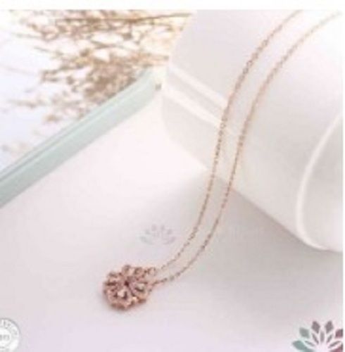 Beautiful Water Lily Flower Women Necklace For Casual And Party Wear  Gender: Unisex