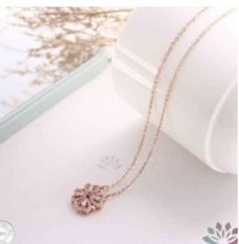 Stainless Steel Necklaces Water Lily Pendants Chain Choker Jewellery  Fashion Necklace For Women Jewelry Wedding Party Gifts
