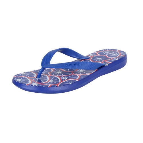 Blue Printed Comfortable Heat Resistant Anti Slippery Daily Wear Aqualite Slippers For Ladies