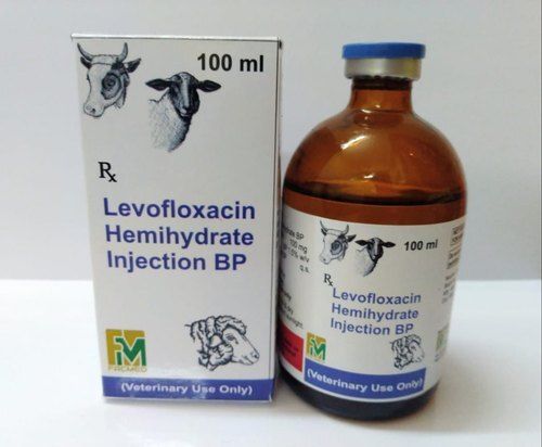 Facmed Veterinary Levofloxacin Injection - 100 mL Liquid , Effective Veterinary Antibiotic for Treating Bacterial Infections in Dogs and Cats