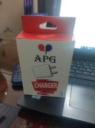 Fast Charging Speed And Compact Heat Resistance Portable White Mobile Charger - Plastic Material Built-in Battery Ideal for On-the-Go Charging