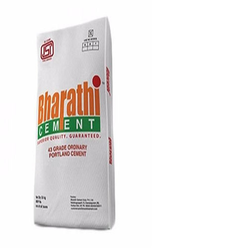 Acid-Proof Weather Proof Easy Handling Pure And Natural Ordinary Portland Grey Bharathi Cement 