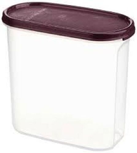 Leack Prood Solid Plastic Brown And White Color Plastic Containers