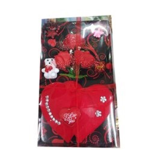 Long Lasting Plastic Red Heart Rose Beautiful Valentine Day Gift, Use For Gifting Box