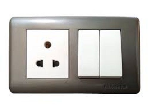 White Durable And Long Lasting Modular Electrical Switches With Pluck Board 