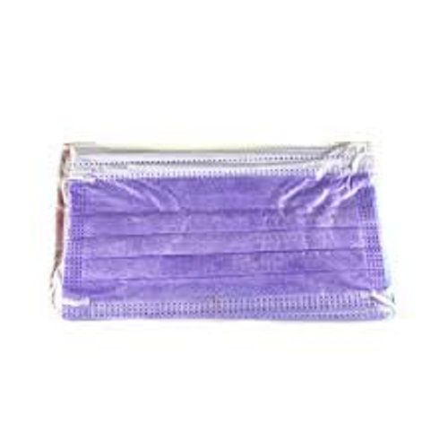 Recyclable And Eco Friendly Breathable Ear Loop Purple Disposable Face Mask