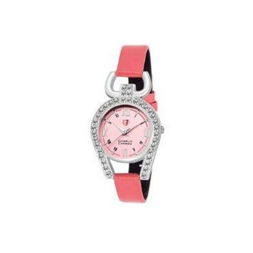 Bracelet Design Rose Gold And Pink Strap Analog Watch For Girls