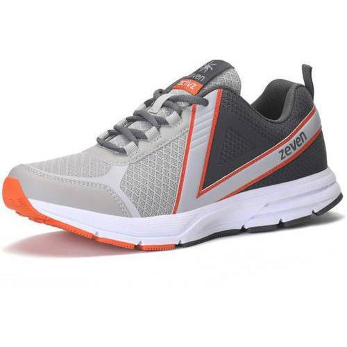 White And Grey Outsole Material Rubber And Lining Cotton Fabric Upper Pvc Insole Eva Running Sports Shoes