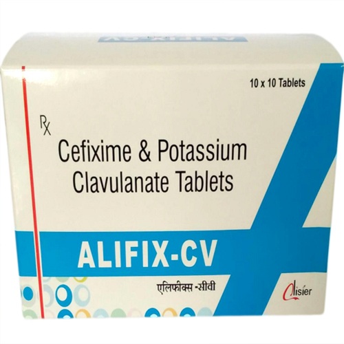 Alifix-Cv Cv Cefixime और पोटेशियम Clavulanate एंटीबायोटिक टैबलेट, 10X10 Alu Alu Pack स्टोरेज: कूल एंड ड्राई प्लेस