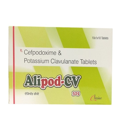 Alipod-cv Cefpodoxime Proxetil और Clavulanate पोटेशियम एंटीबायोटिक टैबलेट