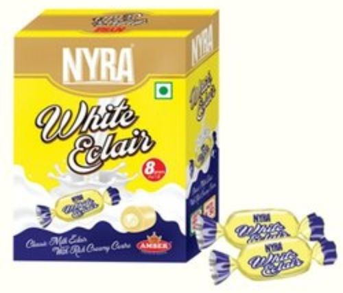 Deliciously Chewy Rich In Calories Creamy Taste Nyra White Eclair Toffee