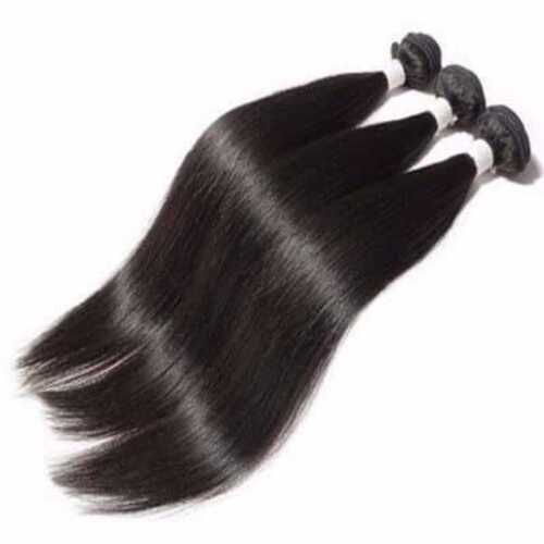 Human Hair In Straight Style For Female Person, Black Color And Long Hair Application: Profesional