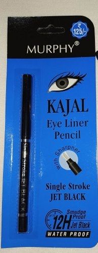 Jet Black Kajal Eyeliner Pencil, 1 Stick Smugh Proof And Water Proof