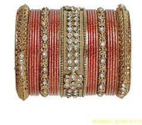 Ladies Stylish And Beautiful Skin Friendly Party Wear Multicolor Bangle Set