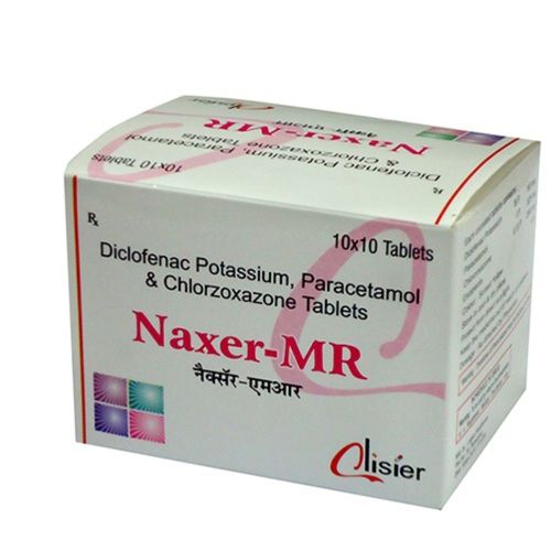 Naxer-Mr Diclofenac Potassium, Paracetamol And Chlorzoxazone Tablet Age Group: Adult