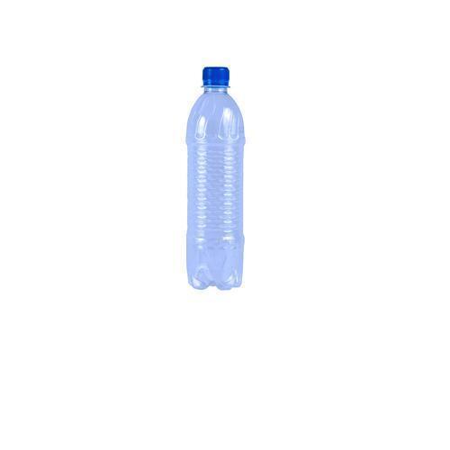 Screw Cap Blue Round Cylinder Shape Drinking Water Narrow Flip Top Style Medium Size Pet Bottle 