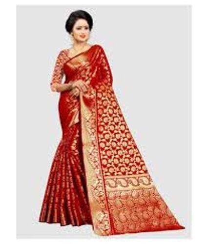 Casual Wear Light Weighted Shrink Resistant Breathable Printed Silk Traditional Ladies Sarees