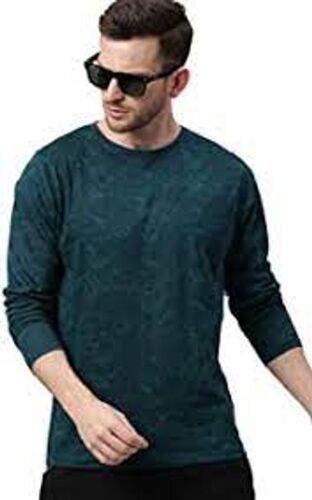 Green Perfect Look Long Sleeve Men'S T Shirt, Stylish & Comfortable 