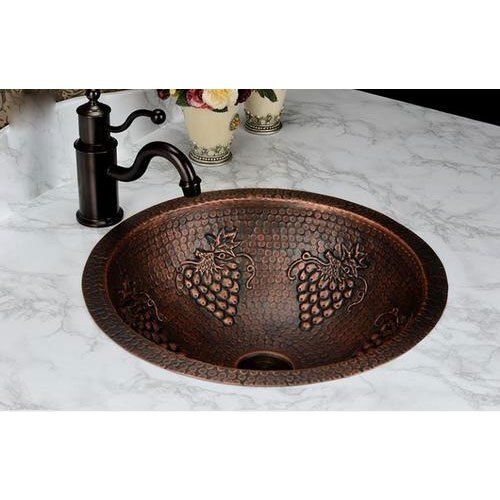 They Are Durable Easy To Clean And Look Great In Any Bathroom Embossed Copper Basin Sinks For Bathroom  Oil Heating Elements