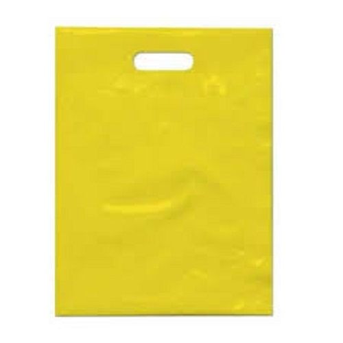 Security Long Lasting Durable And Twist Handle Yellow D Cut Plastic Carry Bag