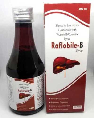 100% Natural Herbal Raflobile B Silymarin Vitamin B-Complex Syrup