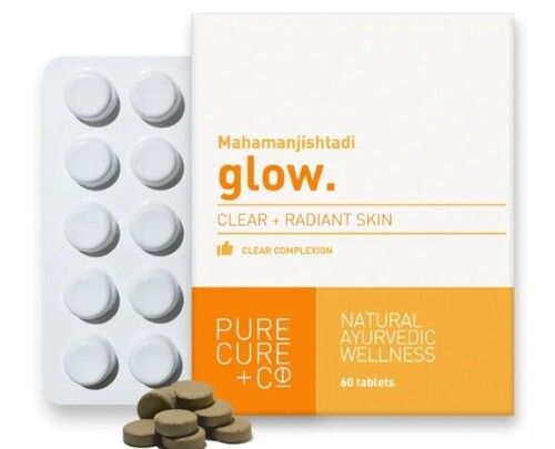 Clear Complexion Ayurvedic Mahamanjishtadi Tablet 60 Purecure+Co Glow For Healthy Skin