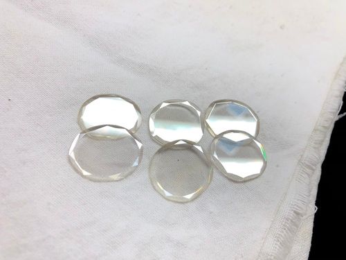Clear White Moissanite Diamond Slice, Diamond Polki, VVS1, 6 Carat