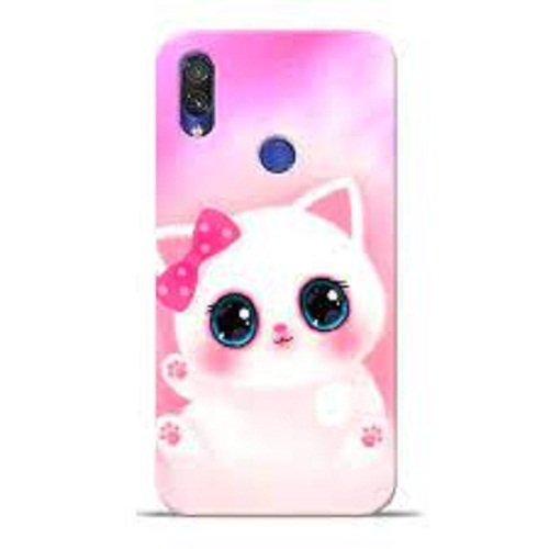 Fashionable And Long Lasting Mobile Cover In Pink White Colour - Plastic Material, Slim and Lightweight Design, Soft Texture for Better Grip