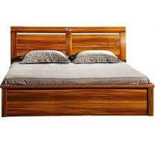 Fine Finish Brown Designer Wooden Bed, For Bedroom, Durable, Easy To Clean