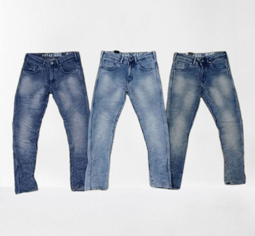 Flexibility Excellent Fitting Casual Wear Stylish Blue Men's Jeans