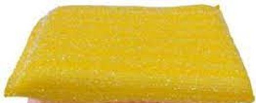 Plastic Grip Lint Free Yellow Dish Scrubber, For Utensils Cleaning, Comfortable