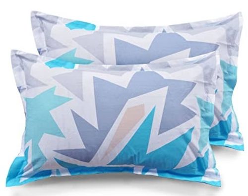 Multicolor Highly Breathable And Comfortable 100 % Cotton 2 Piece Pillow Cover