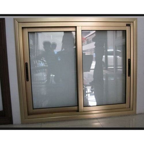 Aluminum Modern, Perfect, Easy To Install Aluminium Window Golden For Home Use 