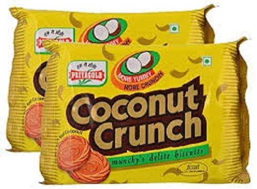 Round Yummy Tasty And Delicious Snack Coconut Crispy Sweet Biscuit