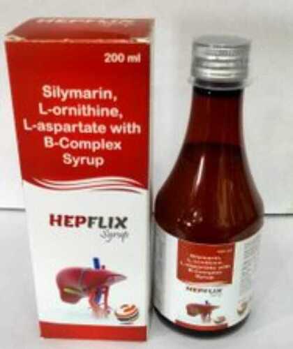 Silymarin, L-Ornithine, L-Aspartate With B-Complex, Hepflix Syrup General Medicines